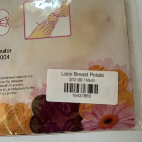 Breast Petals Lace for Strapless and Backless Garments 3 pairs - Picture 5 of 5